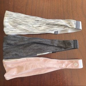 LULU LEMON reversible headbands